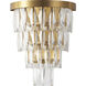 Canada LED 8 inch Satin Brass Wall Sconce Wall Light